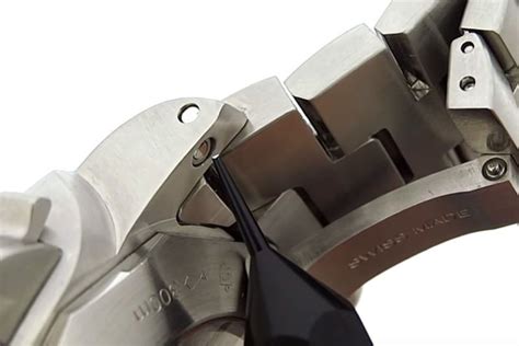 panerai mesh strap|Panerai strap release tool.